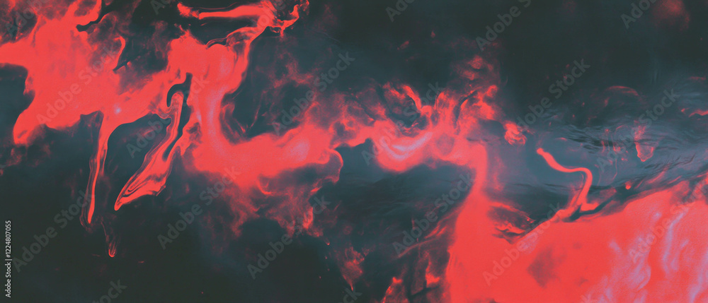 Poster fractal overlay texture with dramatic dark background and high contrast design elements