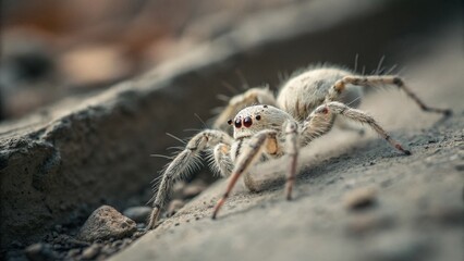 Minimalist Portrait: Arachnid-Headed Creature