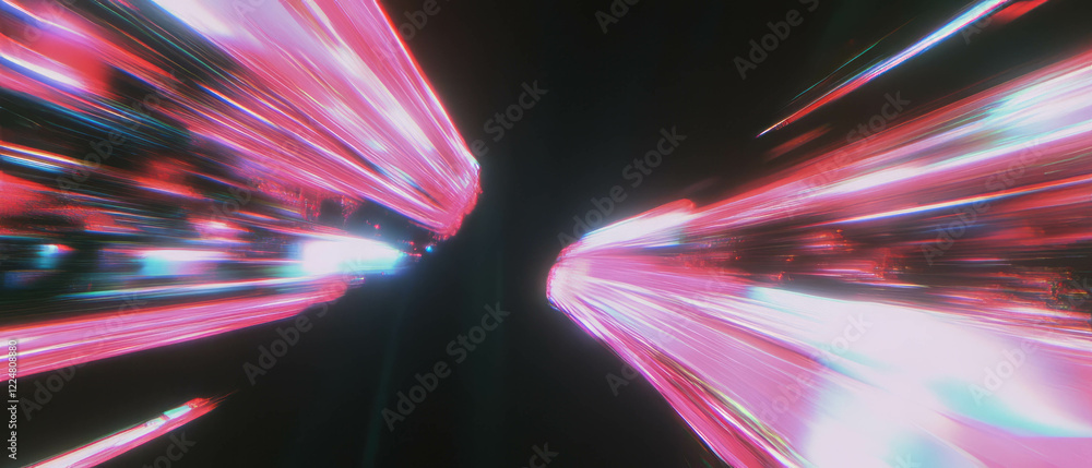 Poster Mesmerizing fractal overlay texture with dynamic zoom effect against a black background