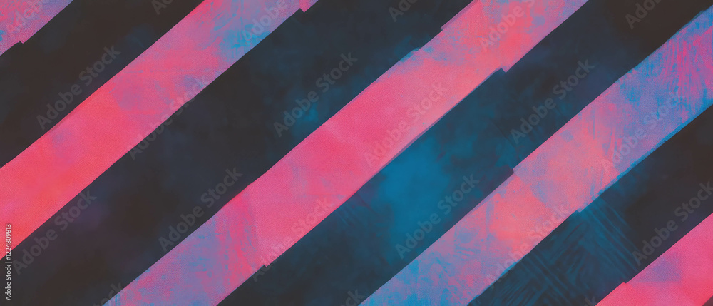 Poster dynamic geometric watercolor patterns with vibrant colors against a dark backdrop