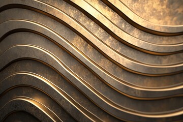 Smooth Abstract Metallic Textures in Bronze and Gold for Modern Design Projects