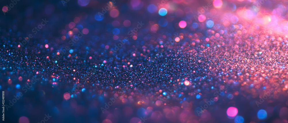 Poster sparkling glitter texture overlay against a soft black background creating a gentle ambiance