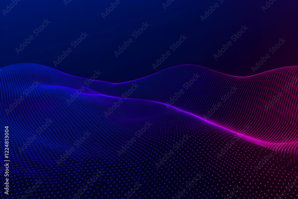 Aufkleber abstract background forms a wavy pattern with a gradient from blue to pink