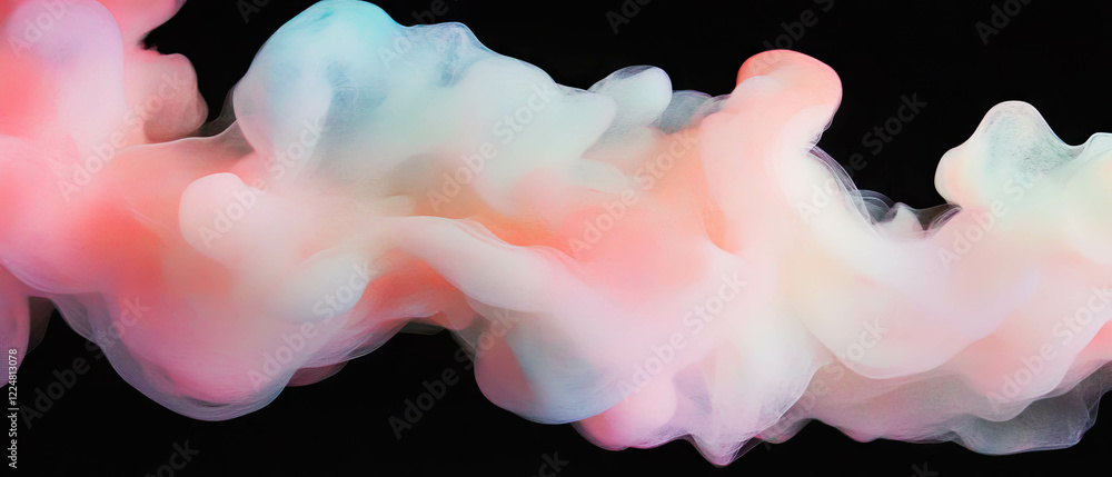Poster gradient watercolor wash texture on black background showcasing smooth color transitions