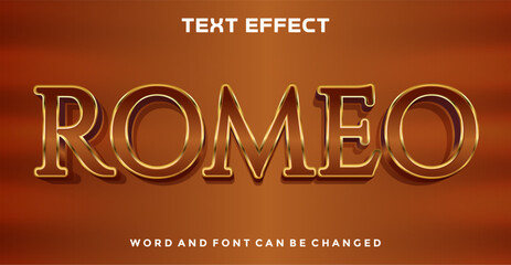 Romeo editable text effect