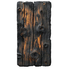 Textured Black Charred Wood Surface Background