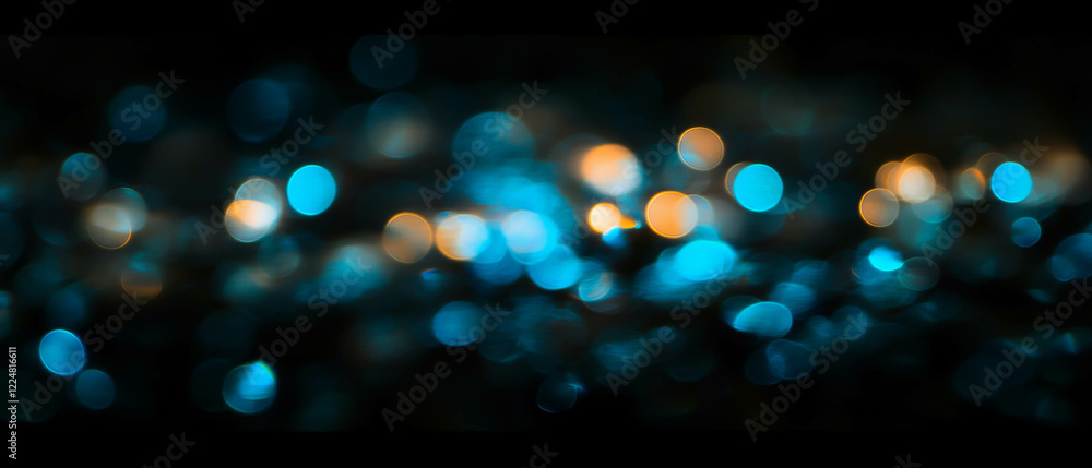 Poster calming light overlay with cool blue hues and a dark background creating a serene ambiance