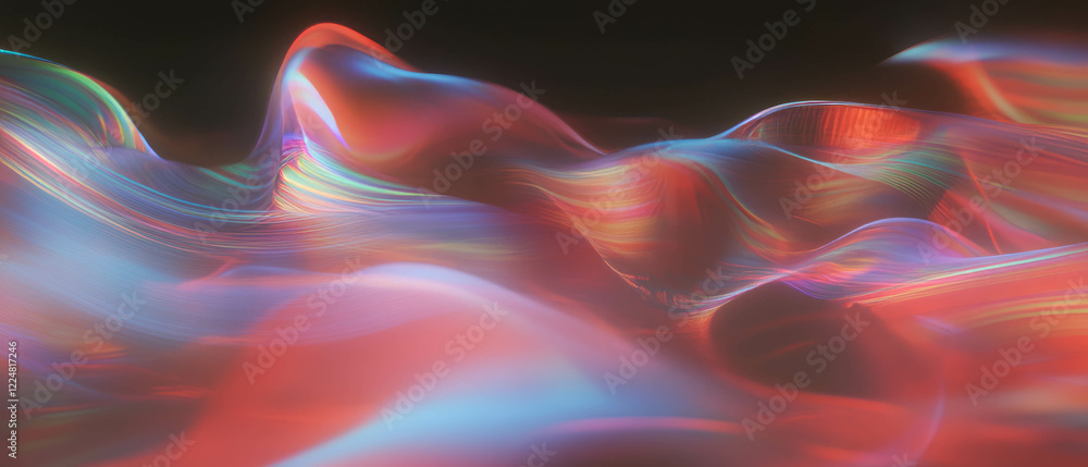 Poster Dynamic light overlay texture with varied intensity against a dark background