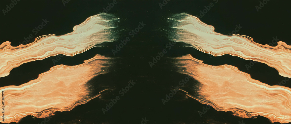 Aufkleber Unique abstract lightning frame overlay with artistic patterns and creative design for backgrounds