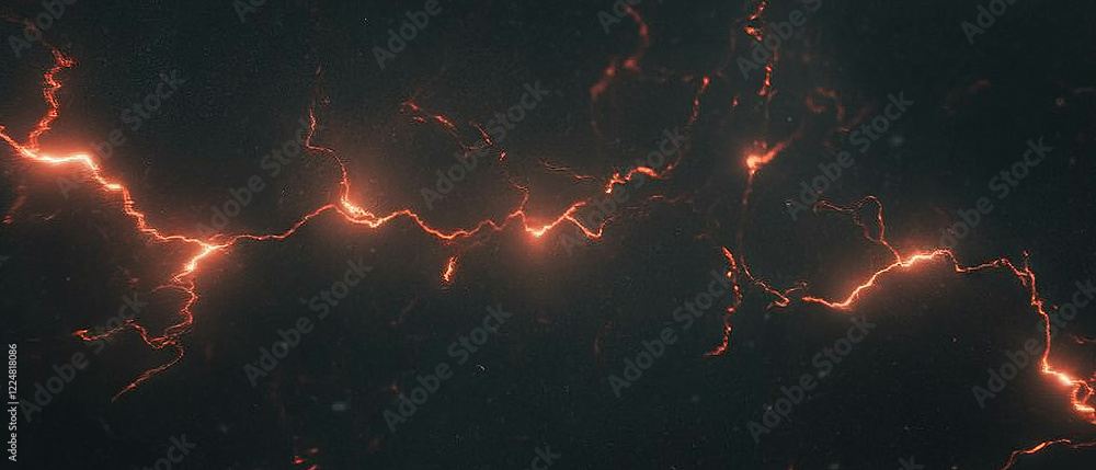 Leinwandbilder dramatic lightning overlay texture with depth of field and blurred background effects