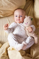 baby with a toy