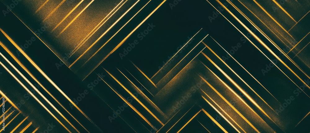 Poster Abstract geometric overlay texture with intersecting lines and grid pattern on a dark background