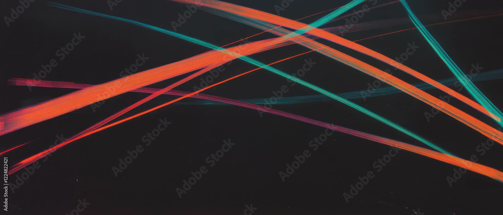 Poster Creative line texture featuring overlapping lines with a layered effect on a black background
