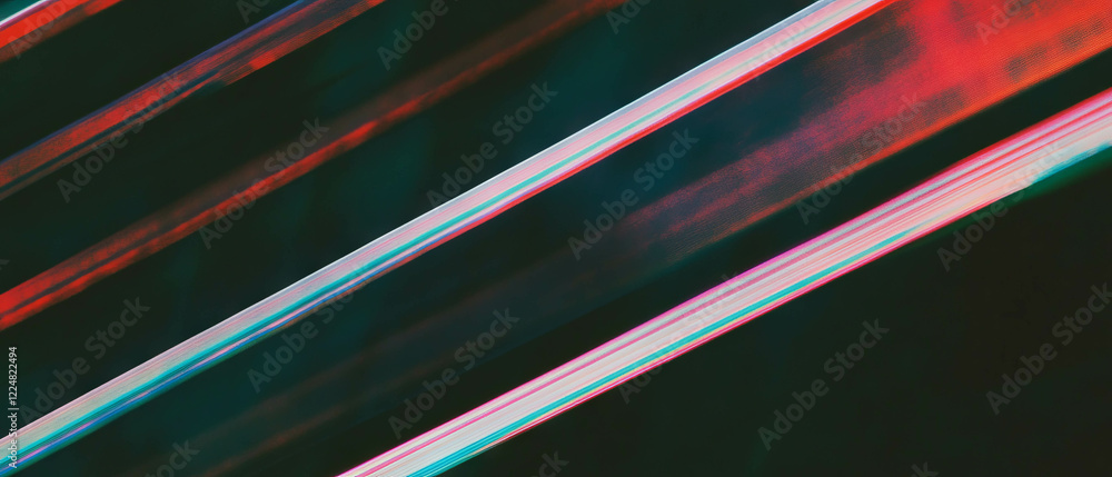 Poster Sharp line texture overlay with defined pattern on black background for dynamic design elements