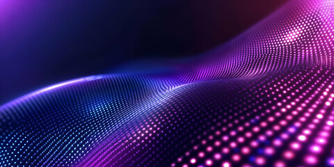 Abstract Background Flows Smoothly with Glowing Particles Dynamically in Pink and Blue