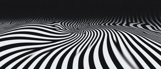 Mesmerizing spiral lines create a captivating texture against a black background