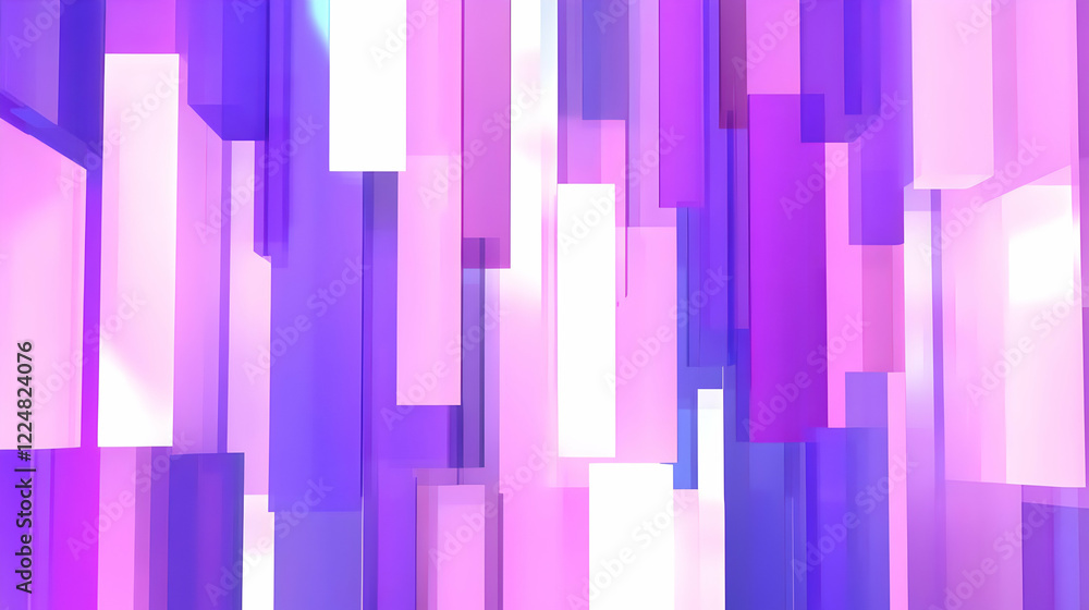Poster 3d abstract background creates a dynamic and colorful visual experience with purple and pink hues.