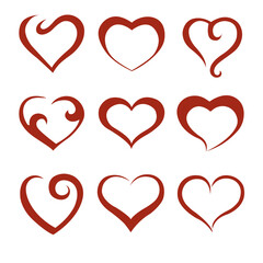 abstract-red-hearts-pack