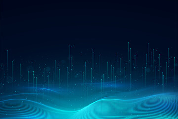 05 - Abstract technology particle background