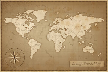 ancient-vintage-world-map