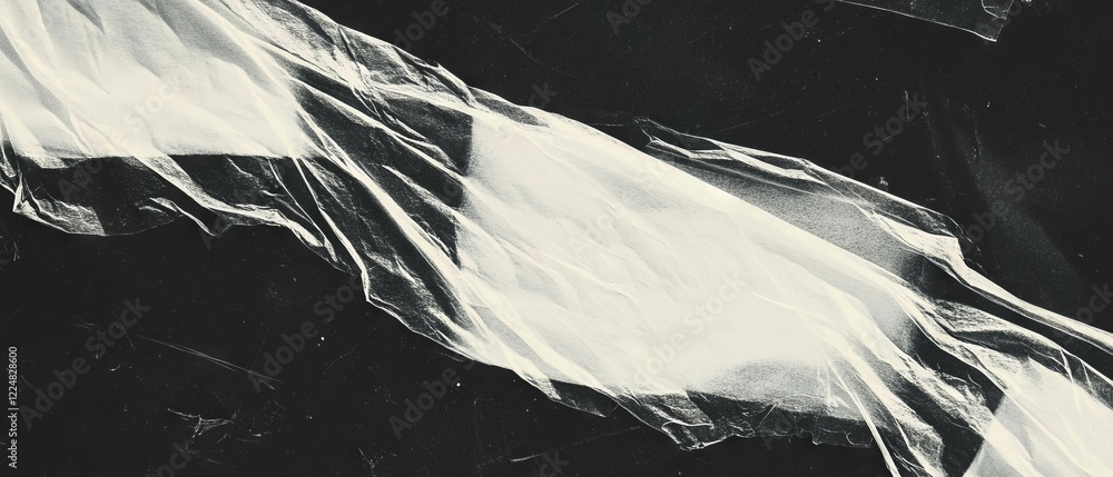 Poster elegant paper texture overlay with visible fibers against a black background
