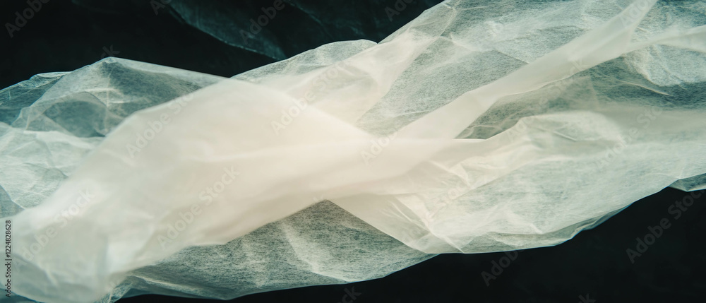 Poster natural paper texture with visible fibers on a black background creates a soft aesthetic