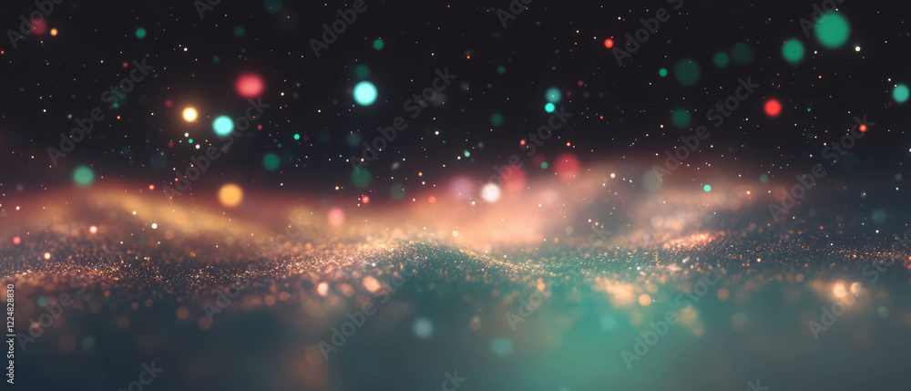 Aufkleber elegant overlay of transparent dust particles creating subtle depth against a black backdrop