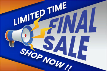 final sale blue background