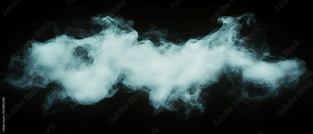 Poster mysterious smoke overlay with lightning bolts on a dark background enhancing the dramatic effect