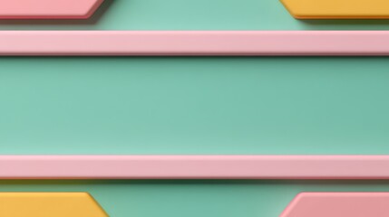 Colorful Geometric Shapes and Stripes on Modern Background for Creative Design and Abstract Artwork