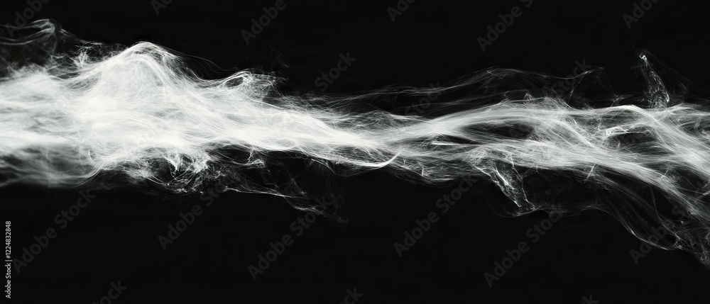 Poster illuminated smoke texture with lightning flashes against a dark backdrop