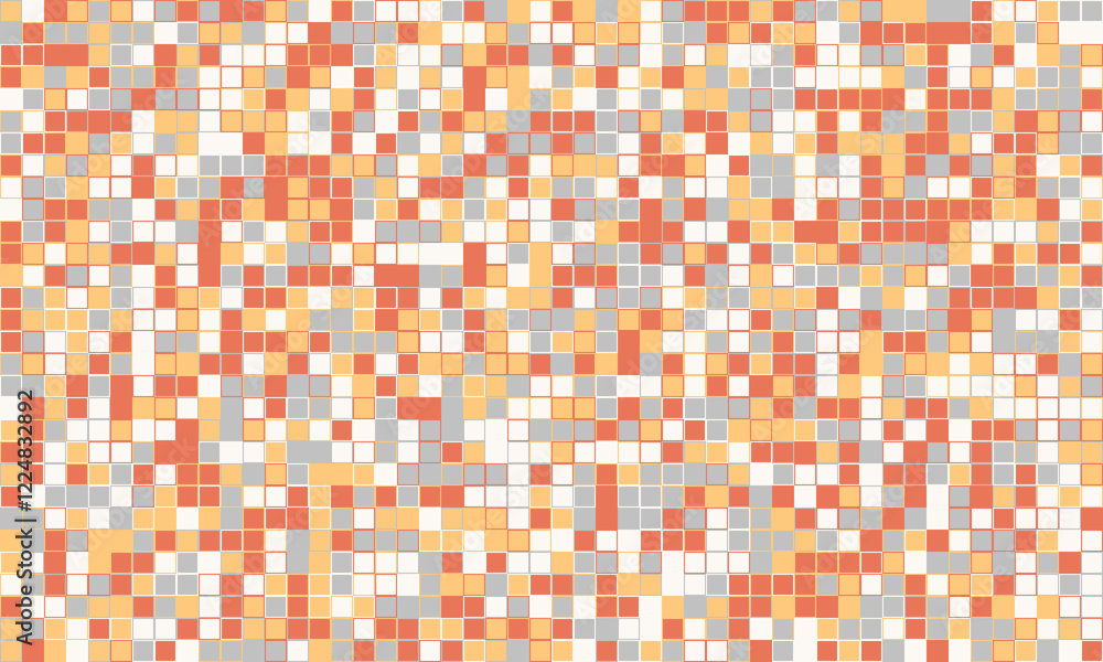 Poster abstract cube mosaic with structured colors and elegant simplicity. ideal for textiles, creative pri