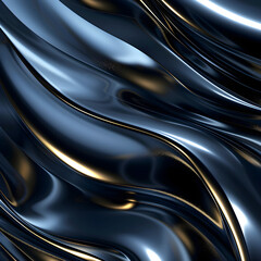 A smooth, wavy surface with a glossy finish, evoking a sense of fluidity and elegance.