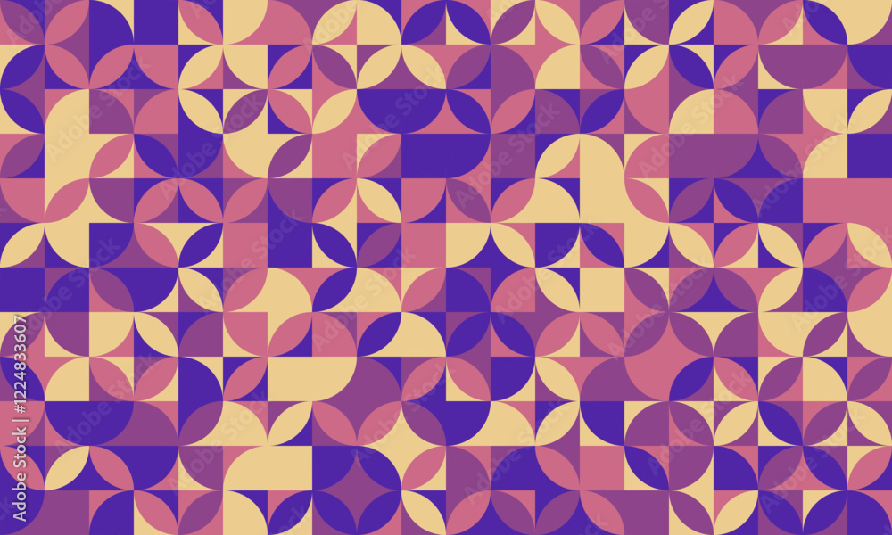 Poster modern geometric pattern with seamless shapes. ideal for minimal textile design, abstract background