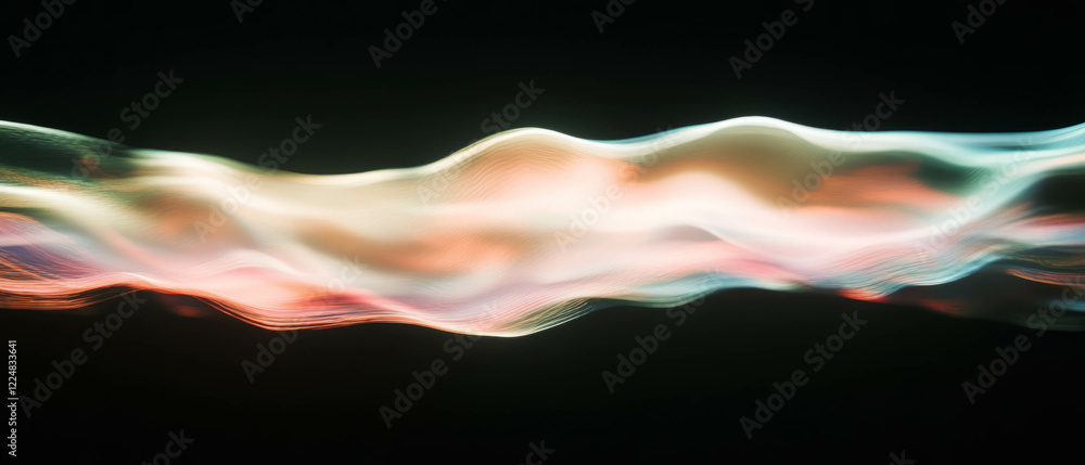 Poster dynamic smoke overlay texture with changing illumination and dramatic effects on black background