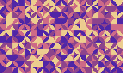 Modern geometric pattern with seamless shapes. Ideal for minimal textile design, abstract backgrounds, and trendy poster covers. A creative vector artwork with mosaic elements.