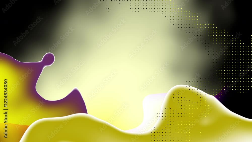 Poster looped animation. abstract wavy background in smooth colors. modern colorful wallpaper.