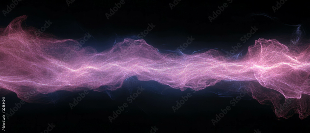 Poster creative smoke overlay texture with lightning patterns on black background