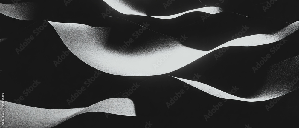 Poster Overlay texture of smooth paper against a black background with clean surface design elements