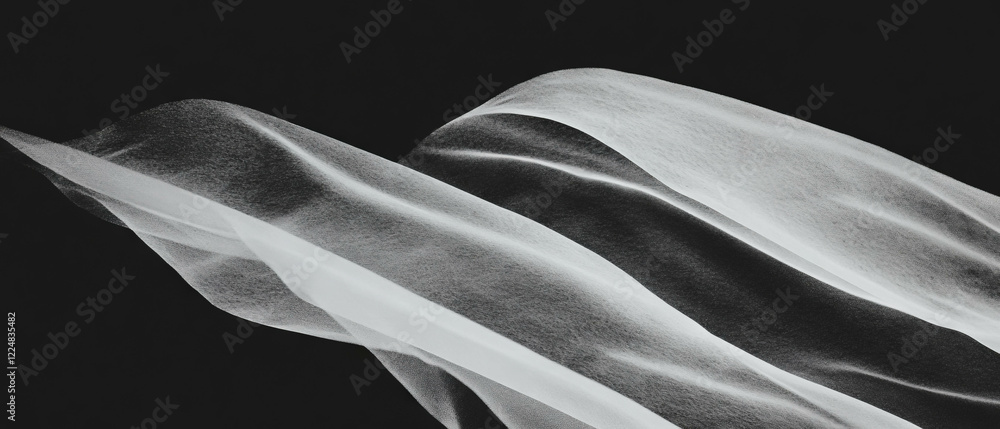 Poster smooth white paper texture overlay with clear center on clean black background