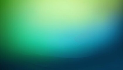 Obraz premium A smooth gradient of green and blue tones creates a calming, underwater-like atmosphere. The soft transition evokes depth, serenity, and tranquility. AI generated.