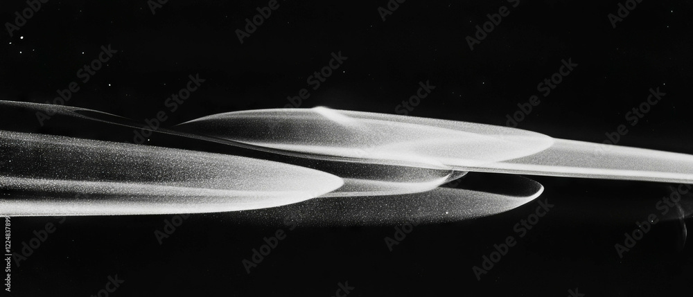 Poster soft diffused film grain texture creates a gentle ambient atmosphere on a dark background