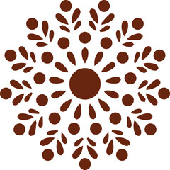 Beautiful flower art and mandala vector design