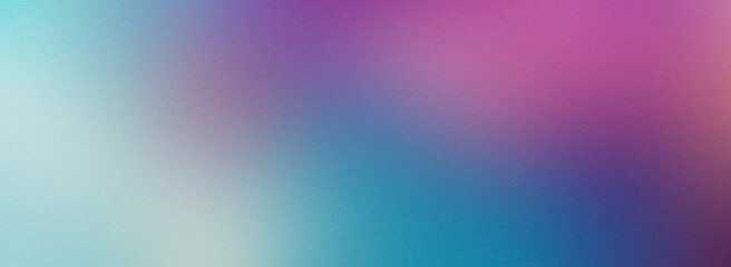 Grainy background in a modern blue turquoise and purple colors.