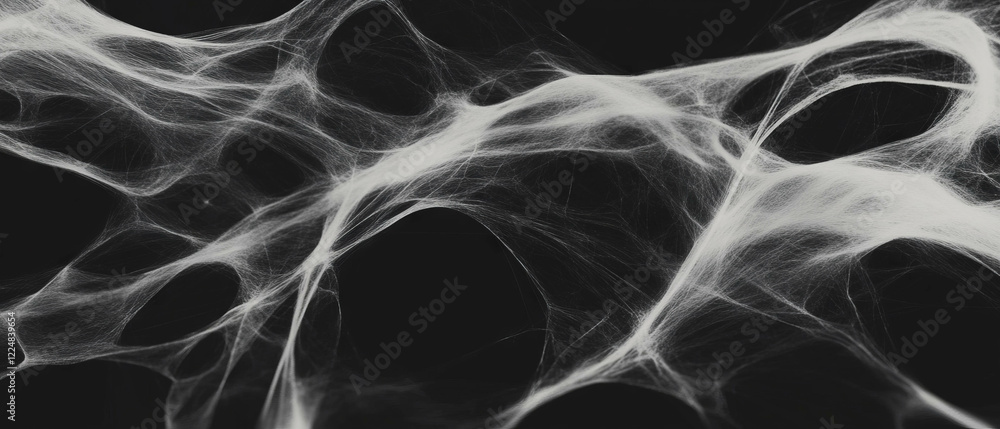 Aufkleber delicate spider web texture overlay on a soft black background enhancing intricate designs