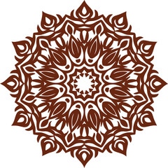 Beautiful flower art and mandala vector design