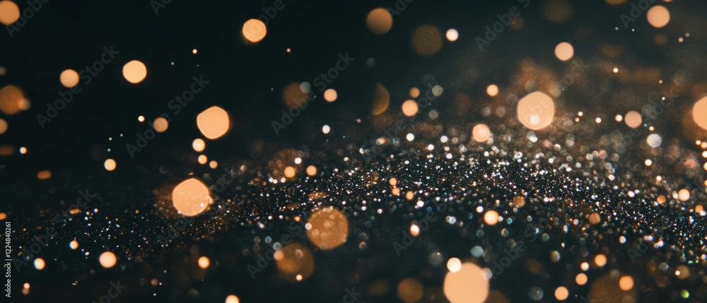 Poster sparkling spider web texture with a festive and celebratory feel on a dark background
