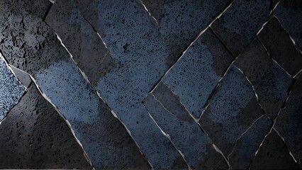 stone surface with a blend of dark basalt and vibrant mineral streaks.
