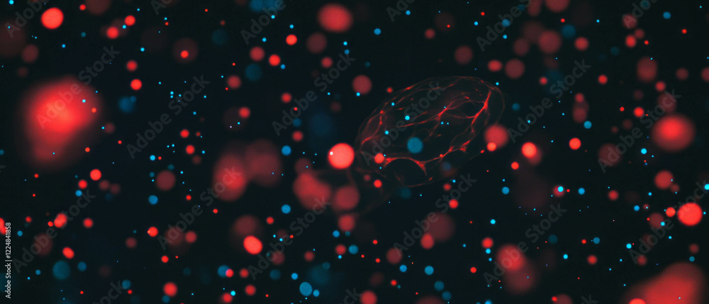 Poster overlay texture featuring tiny film grain particles with a central clear area on a black background