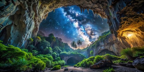 Night Photography: Enchanting Cueva de la Vaca Cave, Vinales Valley, Cuba